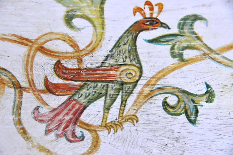 Truhe Vogel